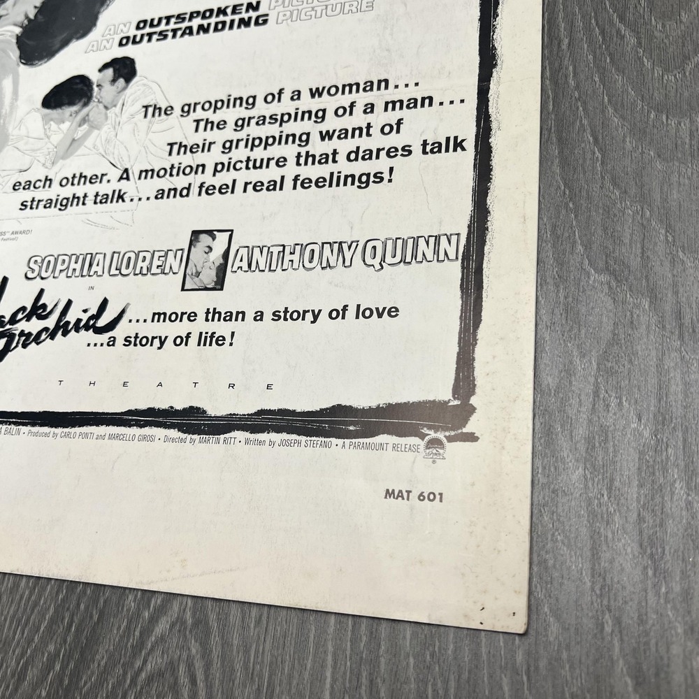 Vtg 1959 The Black Orchid Movie Pressbook Paramount Showmanship Manual Sophia - Picture 4 of 10